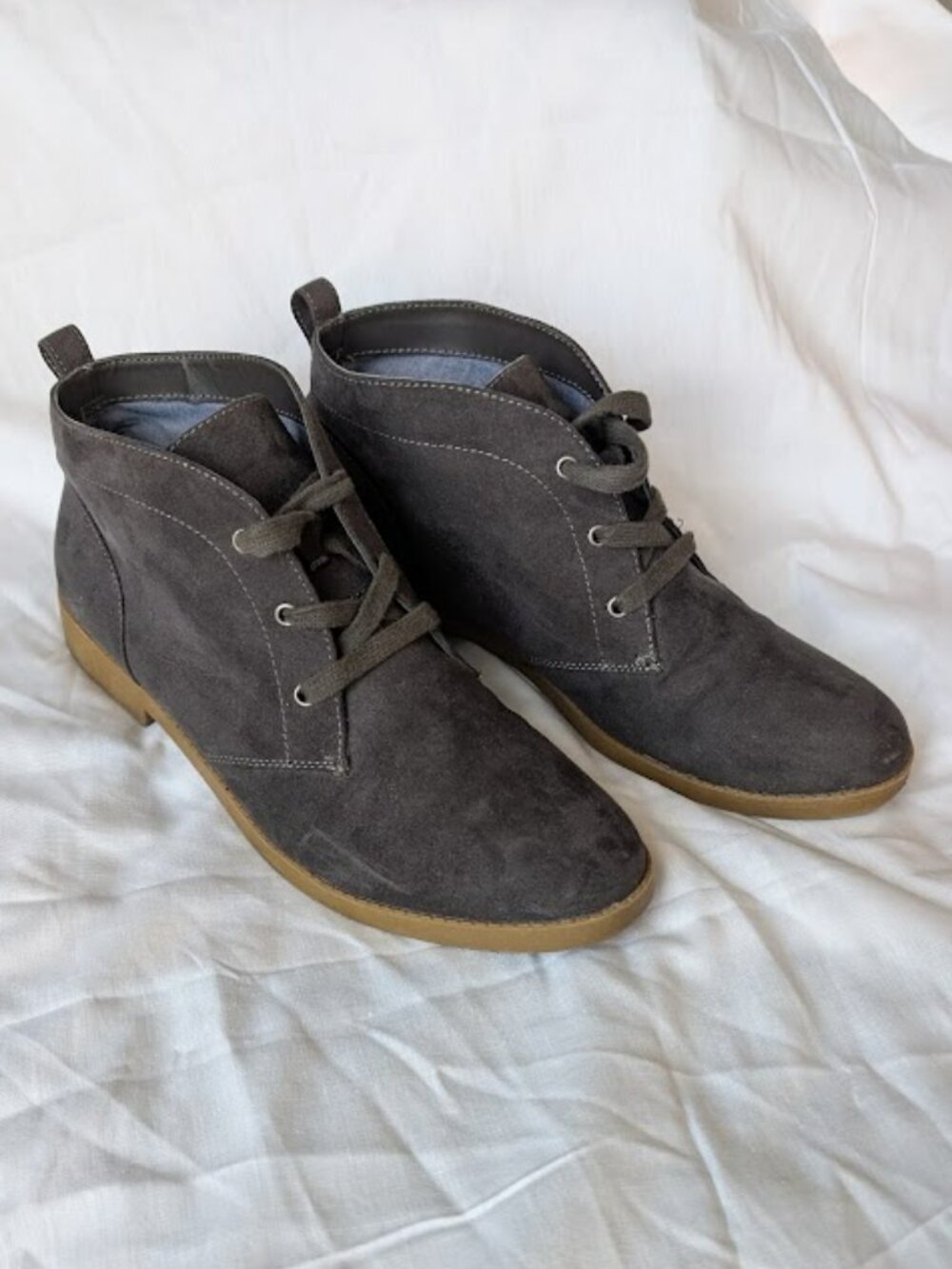 Indigo Rd Lace-Up Grey Ankle Boots